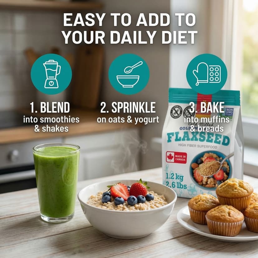 CanMar Flaxseed 3 easy ways to add to your diet how-to guide