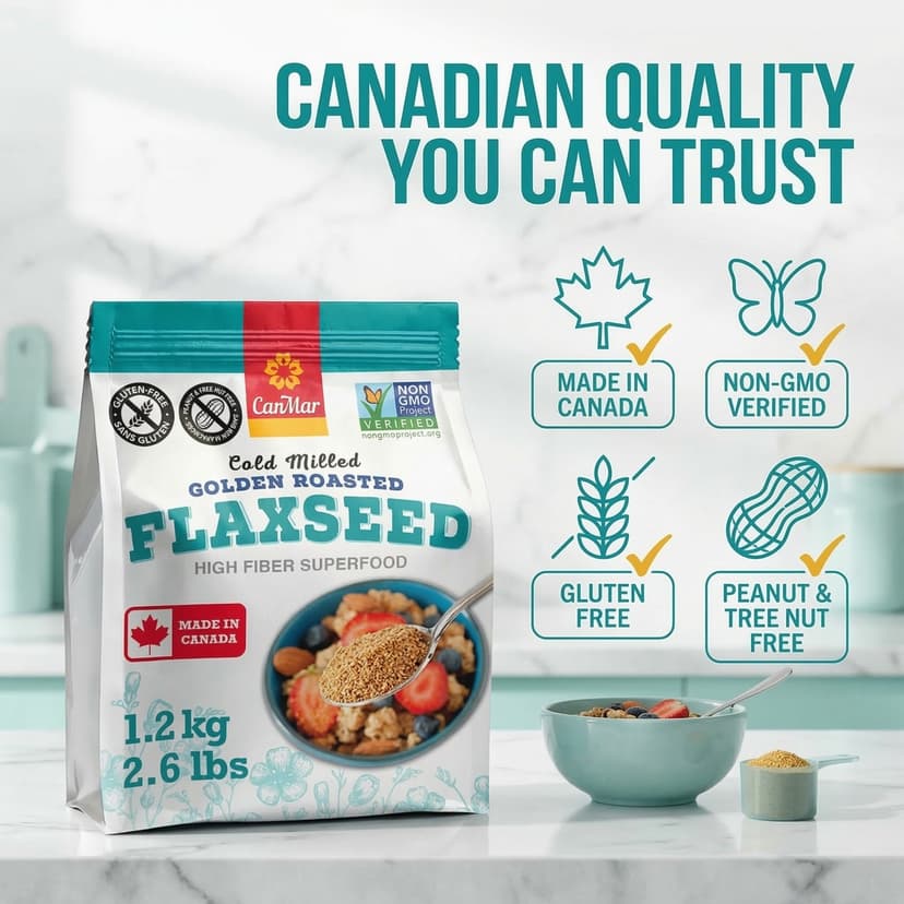 CanMar Flaxseed Canadian quality trust badges and certifications